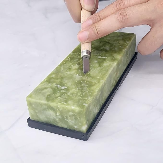 Knife Sharpening Stone Set – Dual Grit Whetstone 1000/6000 10000,Angle Guide