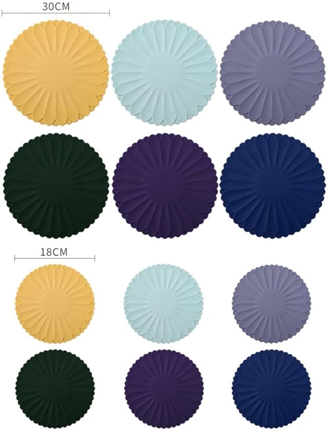 Heat-Resistant Silicone Trivet Mats, Non-Slip Hot Plate Holder for Kitchen Countertops & Dining Table, Reusable Pot Holder Pad with Secure Grip, Dishwasher Safe (Green, Diameter: 18cm/7.09")
