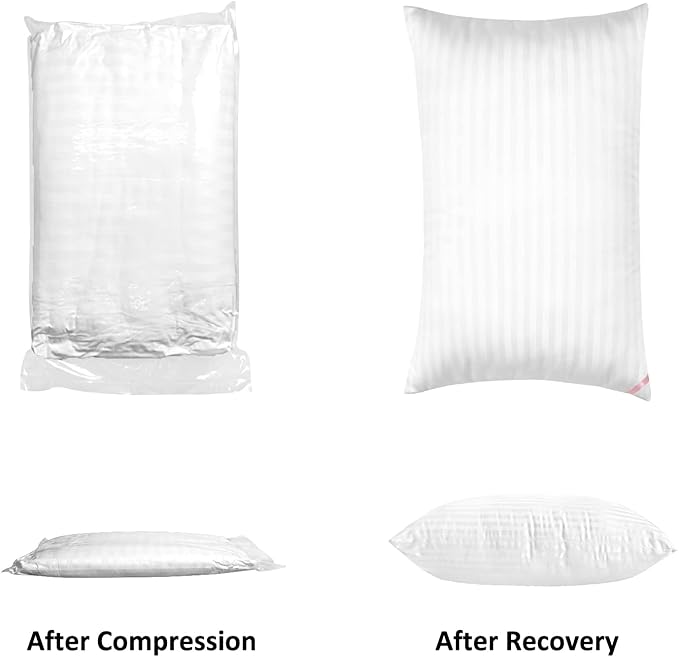 EIUE Hotel Collection Bed Pillows for Sleeping 2 Pack Standard Size,Pillows for Side and Back Sleepers,Super Soft Down Alternative Microfiber Filled Pillows,20 x 26 Inches