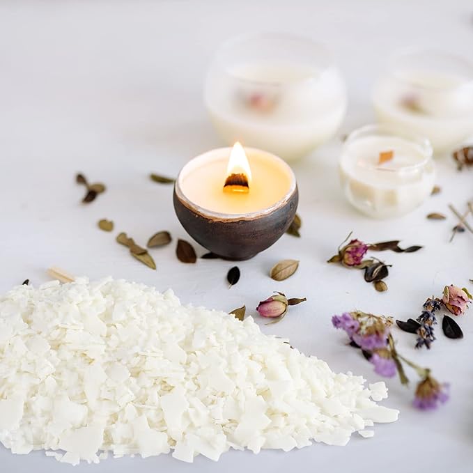 Candle Making Soy Wax-2 lb Bag(32oz)-Pure Nature DIY Soy Wax Flakes