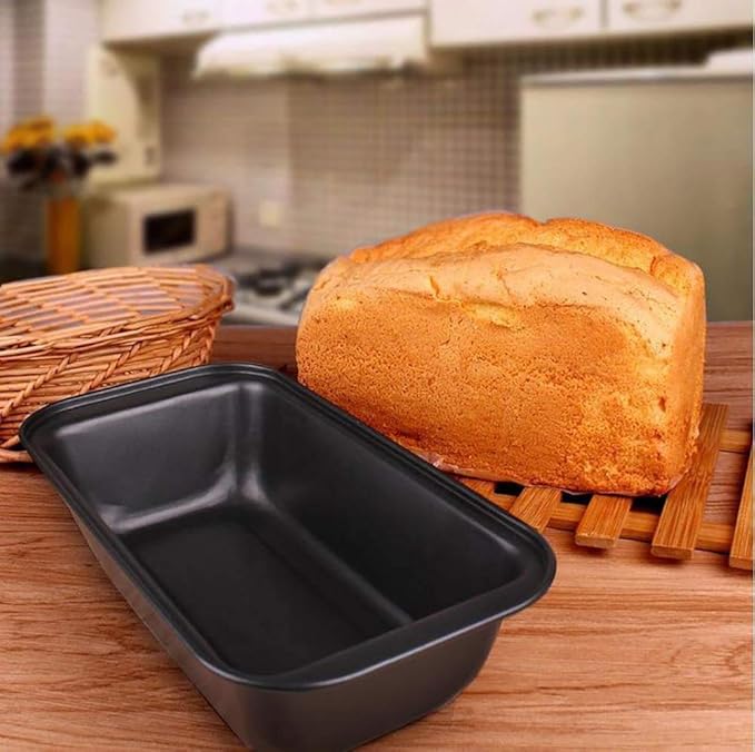 Nonstick Loaf Pan,8.5 x 4.5 Inch Carbon Steel Toast Pan for Baking Bread with Oven, Gray set of 2