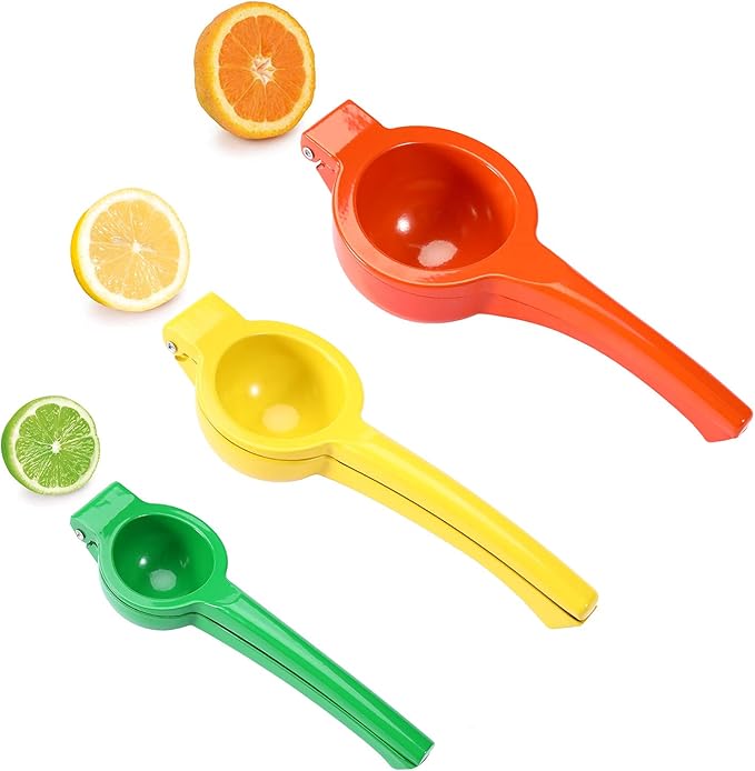 Manual Juicer Citrus Lemon Squeezer, Fruit Juicer Lime Press Metal, Professional Hand Juicer Kitchen Tool(Lime)