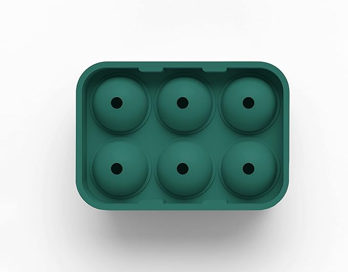 glacio Silicone Ice Cube Trays ā Large Silicone Molds for 2-Inch Ice Cubes and Spheres Whiskey Ice Cube Trays with Lids for Cocktails & Bourbon ā Set of 2