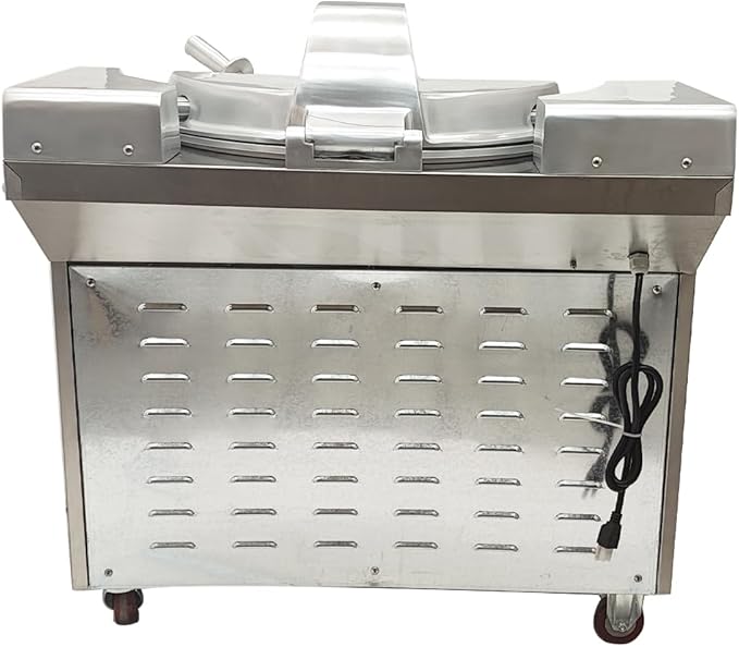 110V 24L Commercial Food Chopper Processor 1500W Electric Meat Vegetable Grinder Blender Multifunctional Food Cutter for Meat Vegetables Fruits Ginger Garlic 1400r/min