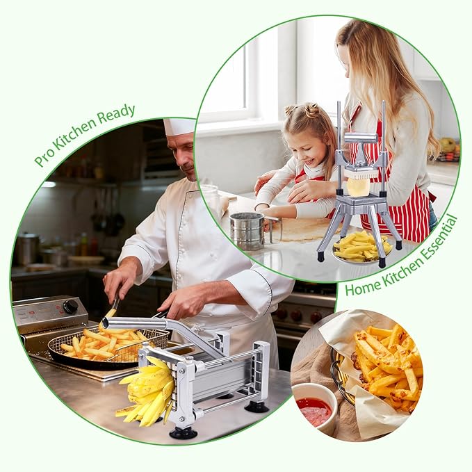 Fruit Chopper Replacement Blade & Push Block for Vegetable Chopper Dicers – Ultra Sharp Stainless Steel Apple Cutter, Easy to Install & Clean, Ideal for Home and Commercial Kitchens
