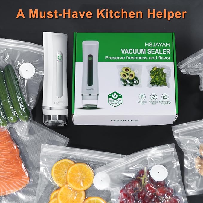 30 PCS Reusable Vacuum Sealer Bags for Food, 10x13 Inch Vacuum Storage Bags with Air Valve, Compatible with Most Handheld Food Saver Machines for Freshness Preservation & Sous Vide