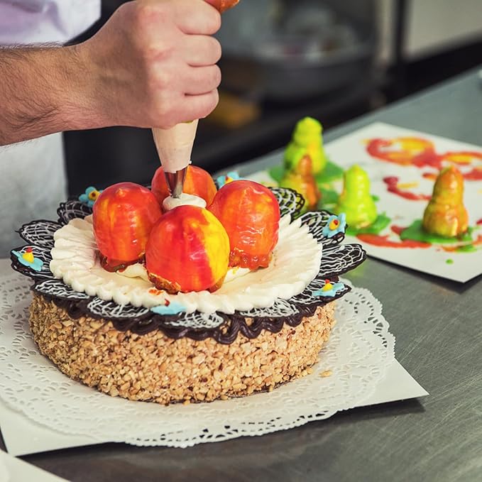 200 Pcs Piping Bags 12 & 16 Inch, Thick Disposable Pastry & Frosting Bags Anti-Burst Icing Bags for Cake Decorating, Cookies, Cupcakes