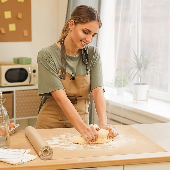 Silicone Baking Mat Roll- Non Stick Best German - Heat Resistant Silicone Pastry Mat for Baking, Non-slip Macaron Baking Mat, Freeze Dryer Mat for Making Cookie Pie Bread Pizza