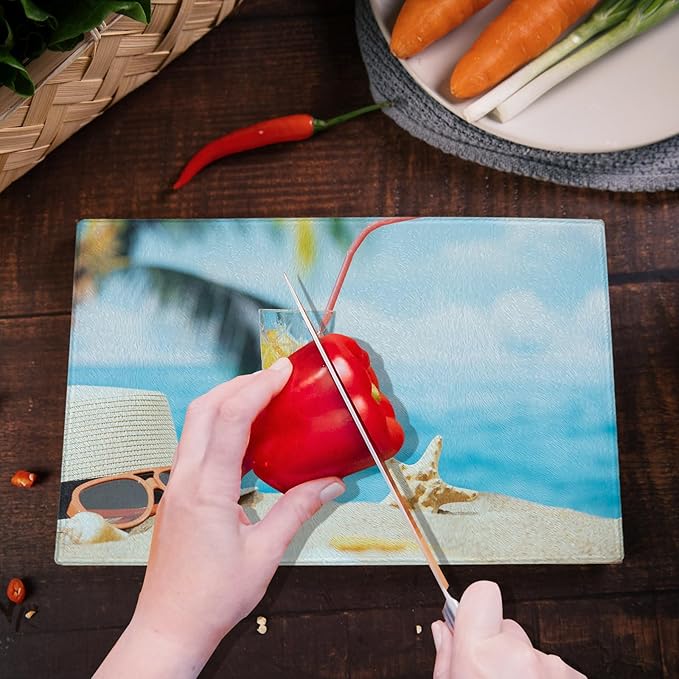 2 Pcs sublimation cutting board blanks,11 x 7.87 Inch sublimation cutting boards,Textured Sublimation Anti Slip Cutting Board Heat Scratch Resistant Blank Cutting Board