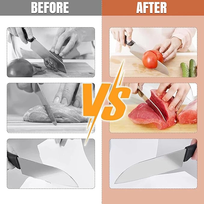 Rolling Knife Sharpener Kit β 5 Magnetic Angles (12, 15, 17, 19 & 22 Degrees) β Diamonds and Ceramic Discs β Durable Knife Sharpening System β Easy to Use at Home β Suitable for Kitchen Knives