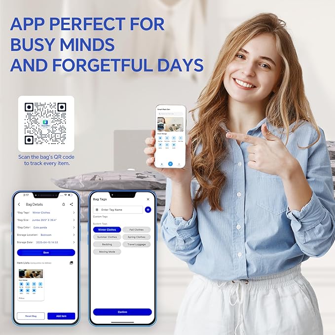 5 Jumbo + 5 Large Tear-Proof Vacuum Storage Bags with Pump, Oxford Fabric Reusable Space Saver Vacuum Storage Bags for Travel, Clothing, Luggage, Packing, Blankets, Quilt