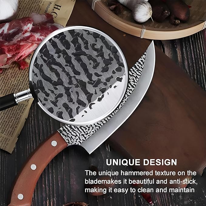 7-Inch Chef Knife Set โ Razor-Sharp Stainless Steel Blade, Ergonomic Non-Slip Handle โ Includes 7-Inch Knife Sharpener & Protective Cover โ Professional Kitchen Cutting Tool