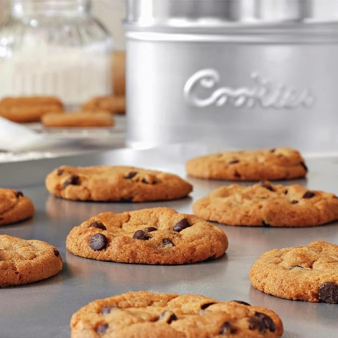 Baker's Secret 17" Pure Aluminum Cookie Sheet, 100% Recycled, Baking Sheet Cookie Sheets for Baking, 0.8mm Extra Thick Baking Pan, Commercial Grade, The Natural Aluminum Collection
