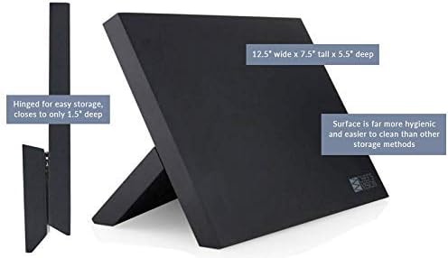 Chef’s Vision Magnetic Knife Block - Black - Stylish Kitchen Magnetic Knife Holder - Elegant Free Standing Knife Display - Ideal for Colorful Knives - Sleek Kitchen Décor - Knife Block without knives