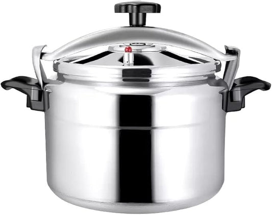 Aluminum Explosion-Proof Pressure Cooker- 7L~15L Capacity- Silver (9L)