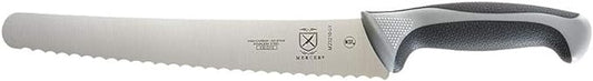 Mercer Culinary Millennia Colors Stainless Steel Bread Knife 10-Inch Wavy Edge Wide, Gray