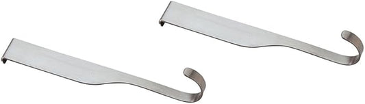 Mercer Culinary Single Hooks For Magnet Bar, Silver, 2 Pack