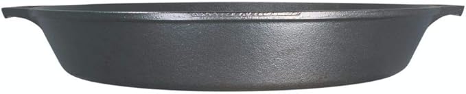 Lodge 17 Inch Pre-Seasoned Cast Iron Skillet - Dual Assist Handles - Use in the Oven, on the Stove, on the Grill, or Over a Campfire - Black