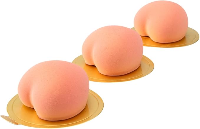 Pastry Tek 8 Cavities Heart Molds, 10 Oven-Ready Heart Pans - Flexible, Freezable, White Silicone Heart Shaped Molds, Easy Release, For Baking - Restaurantware
