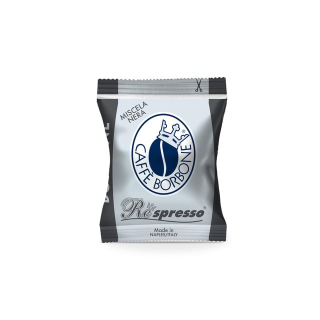 Caffè Borbone Black Blend Nespresso Compatible Espresso Coffee Pods, 50 Count Espresso Pods