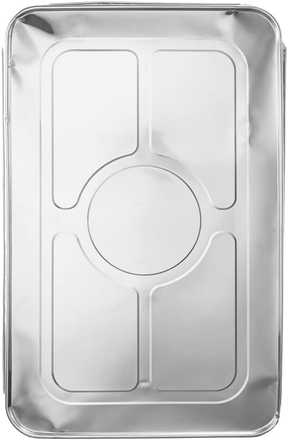 Restaurantware-LIDS ONLY: 25 Foil Pan Lids, Fits Full Size Steam Table Lid, Oven-Ready Tray Lids, Freezable, Silver Aluminum Disposable Turkey Pan Covers, Pans Sold Separately