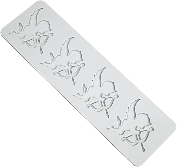 TUKE Silicone Angel Baby Molds - 3D Lace Cake & Fondant Molds for Baking, Resin, Clay & Sugar Craft (Angel Baby 8.84x2.64x0.12inch)