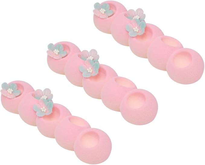 Pastry Tek 6 Cavities Flower Mold, 1 Oven-Ready Flower Chocolate Mold - Flexible, Freezable, White Silicone Flower Candy Mold, Easy Release, For Baking - Restaurantware