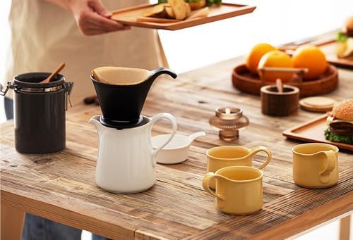 Zero Japan - Bee House Pour Over Coffee Dripper - Lead-Free & Cadmium-Free Ceramic Coffee Maker with Elegant Peek Hole, Drip Cone Brewer Coffee Gifts, Brewing Accessories - Steel Gray, Standard Size