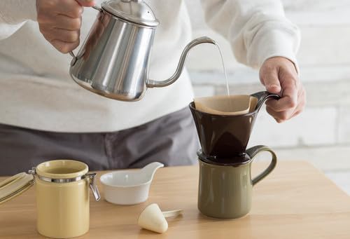 Zero Japan - Bee House Pour Over Coffee Dripper - Lead-Free & Cadmium-Free Ceramic Coffee Maker with Elegant Peek Hole, Drip Cone Brewer Coffee Gifts, Brewing Accessories - Tomato, Standar Size