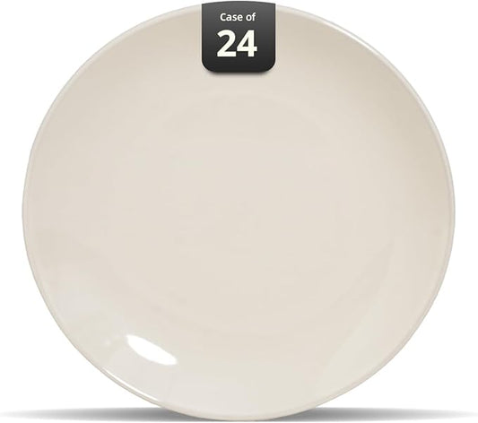 Stoneware Coupe Commercial Grade Dinnerware, Ivory, Plate 9", Case of 24