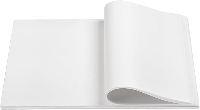 Beasea Parchment Paper Sheets, 200pcs 8x12 Inch White Precut Nonstick Heavy Duty Parchment Baking Paper Sheets for Air Fryer Cooking, Grilling, Frying and Steaming