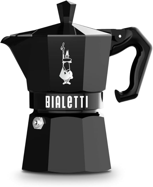 Bialetti Mocha Exclusive Black 3 Cup Open Fire (Coffee Maker, Espresso Maker, Makinetta)