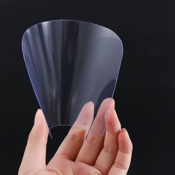 5 Pcs Transparent Transparent Cake Cream Scraper, Flexible Plastic Cake Scraper Decorating Tools, Decorating Clear Icing Smoother Tools for Cake Decoration