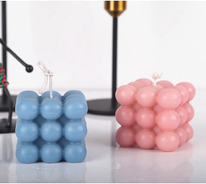 DIY 3D Candle Mold Handmade Aromatherapy Soy Wax Candle Silicone Mold Plaster Candles Mould UV Epoxy Resin Soap Molds (1 Big Cavity)