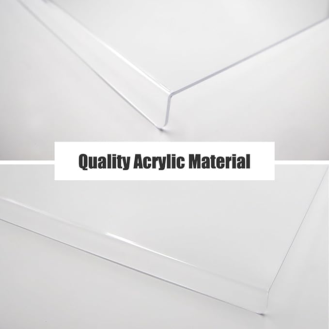 Acrylic Cutting Boards for Kitchen Counter，Clear Cutting Board for Countertop with Lip, Upgraded Thicker Non-Slip Transparent Acrylic Cutting Board for Countertop for Home (18 * 14in) (Large)