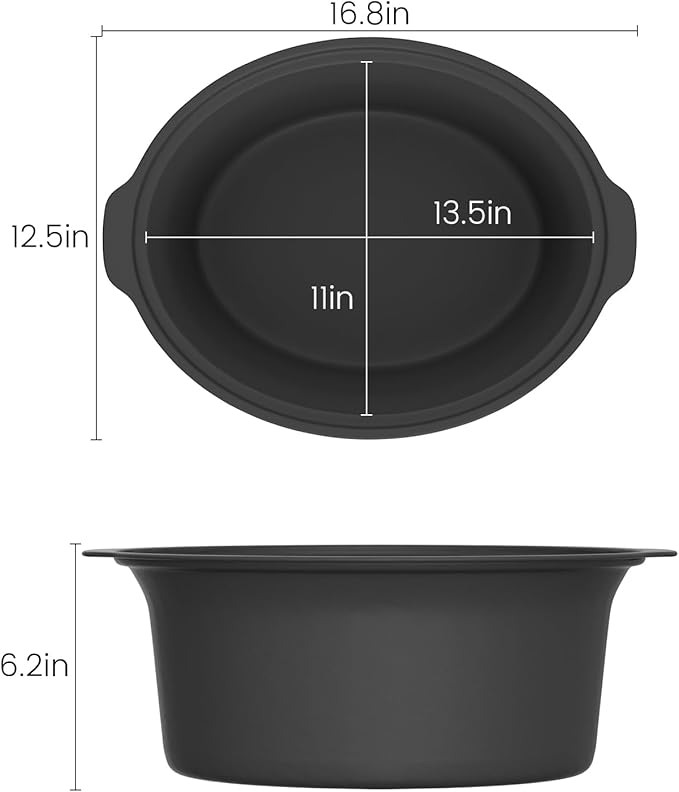 HOMECOOKIN Slow Cooker, Extra Large 10 Quart Digital Programmable Slow Cookers with Timer, Dishwasher Safe Glass Lid & Crock, Kitchen Appliance for Families and Gatherings, Olive