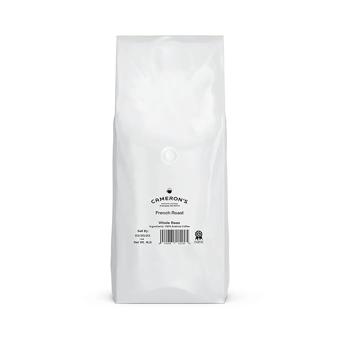 Cameron's Coffee Roasted Whole Bean Coffee, French Roast, 4 Pound