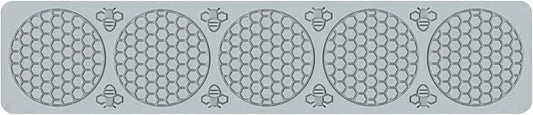 Bee Silicone Mold Honeycomb,Embossing Lace Fondant Mold and Bee Lace Fondant Molds for Cake Decorating
