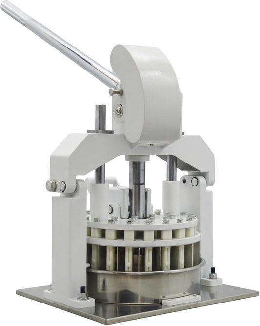 Manual Dough Divider 36pcs Bread Cutting Machine 1.06oz-5.64oz(30g-160g) Equal Dough Lump Spacer Table Top Cookie Fillings Piece Cutter with 2 Stainless Steel Basin for Bakery