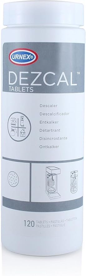 Dezcal Descaling Tablets - 120 Uses, Universal Compatibility with Keurig, Nespresso, Breville, De’Longhi, and More - Effective Descaler for Coffee Makers, Espresso Machines, Boilers, and More