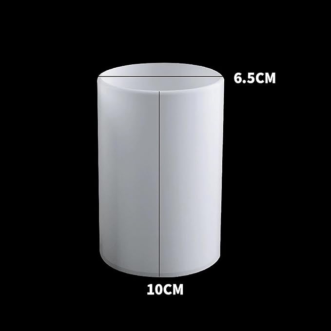 2 Pack Silicone Resin Flower & Candle Mold - Round & 3D Cylinder Molds for Handmade Candles & Soap