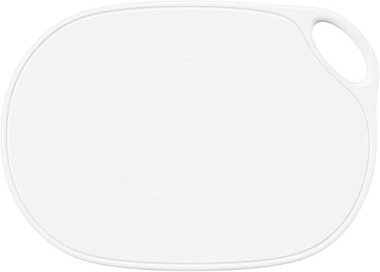 Li&Zhao Plastic Cutting Boards for Kitchen - Chopping Board Small Cutting Board for Meat Cutting Mats for Kitchen Cooking(White)
