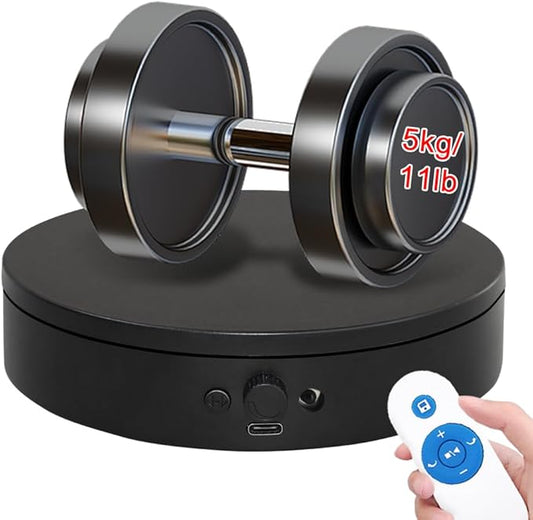 Knob Speed Adjustment Remote Control Motorized Rotating Display Stand 3d scanner Electric Turntable rotating platform for Photography Products Shows,Jewelry,Watch,3D Models,Cake Support AAA
