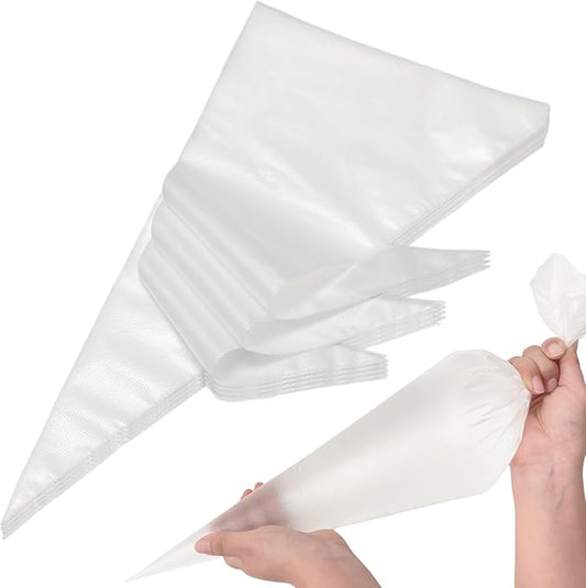 Extra Large 26 Inch Piping Bags 50 Pack - HOMIOVE XXL Disposable Piping Icing Bags Anti-Burst Thick Pastry Bags Frosting Bags Anti Burst Cake Decorating Bags for Cake Decorating, Cupcakes, Macarons