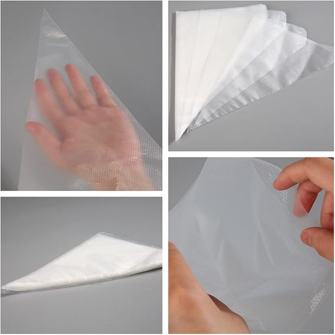 24 Inch Icing Piping Bags, 200 Pcs Large Pastry Bags, Frosting Piping Bags Disposable for Wedding Cake, Birthday Party Dessert, Cupcake Decorating