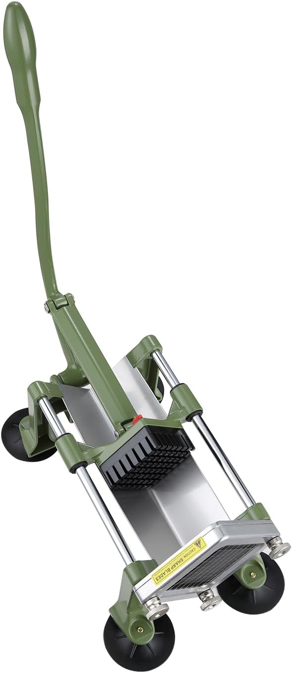 VEVOR French Fry Cutter, Potato Slicer with Stainless Steel Blades, Manual Potato Cutter Chopper with Suction Cups, Great for Potato, French Fries, Cucumber, Vegetables, Carrot