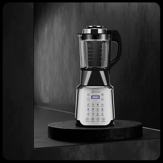Glass Blenders for Kitchen 59oz, Stainless Steels Professional Blenders 1200W, Countertop Blender Glass Jar Food Processor Combo, 14 Preset Programs+9 Speeds, Soups, Nut Milk, Hot & Cold Blending