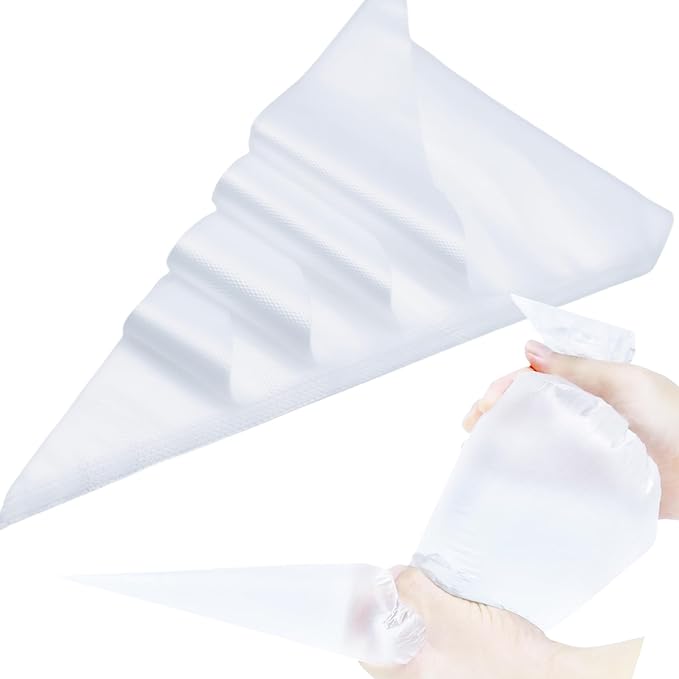 L 18 Inch Large Piping Bags,100 Pack Disposable Pastry Bags,Thick Anti-Burst Icing Piping Pastry Bags For Frosting Decorating Cake Cupcake Cookie (L 18 Inch-100 Pack)