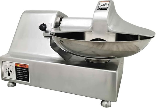110V 8L Meat Vegetable Food Chopper Processor, Prep Food Processor, 750W Food Chopper with Partially Open Pot, Commercial Stainless Steel Blade Electric Shredder