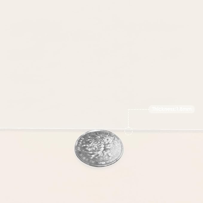 Leather Table Cover,1.8mm Thick,42x60 Inch Table Protector,Table Protector for Dining Room Table,Dining Table Cover,White Table Cover,Hule para Mesa De Comedor(White+White,42x60)